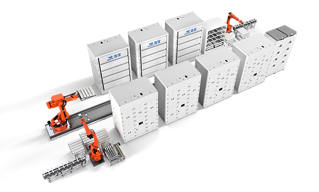 浩宝全自动接触式锂电池全自动真空干燥线